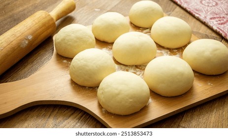 Fresh Pizza dough Homemade process - Powered by Shutterstock