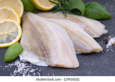 Fresh Plaice On A Plate