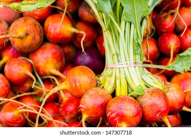 Fresh Produce At The Local Farmer's  Market.