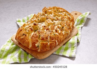 Fresh Pull Apart Cheese And Garlic Bread