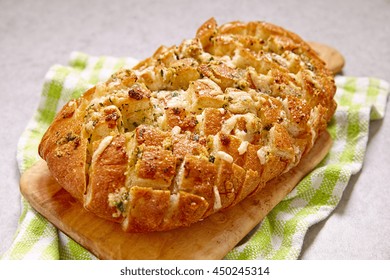 Fresh Pull Apart Cheese And Garlic Bread