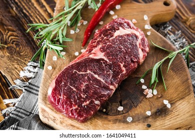 fresh quality expensive pork beef steak in a restaurant - Shutterstock ID 1641049411