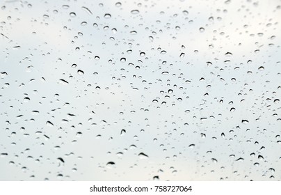 Drops Rain On Window Rainy Day Stock Photo 445663933 | Shutterstock