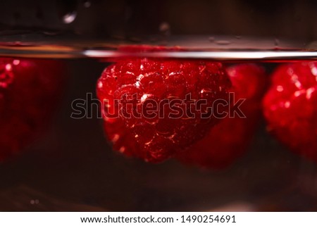 Similar – Frische Himbeeren in einem kleinen Metalleimer