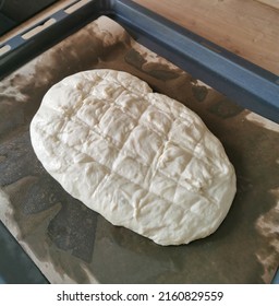 Fresh Raw Bread Dough Ready For Baking