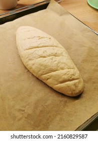 Fresh Raw Bread Dough Ready For Baking