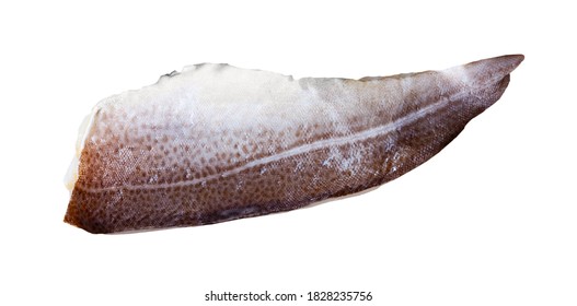 Fresh raw cod fillet. Isolated over white background - Shutterstock ID 1828235756