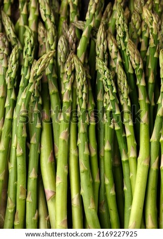 Fresh raw green asparagus. Healthy, tasty food