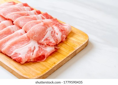 Fresh Raw Pork Sirloin Sliced