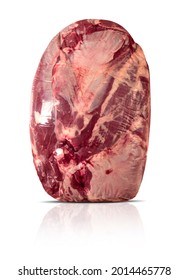 Fresh raw shoulder clod beef in vacuum-Packed meat cut set, on white background. Paleta. - Shutterstock ID 2014465778