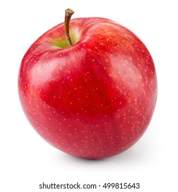 Fresh red apple isolated on white. With clipping path. - Shutterstock ID 499815643