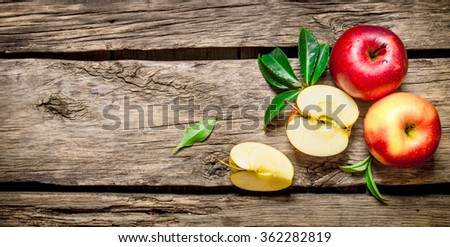 Similar – Image, Stock Photo red apple cut in half