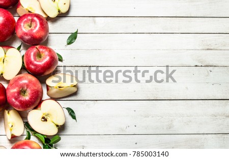 Similar – Image, Stock Photo Apple in autumn Food Fruit