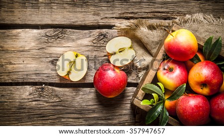 Similar – Image, Stock Photo red apple cut in half