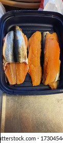 Fresh And Red Artic Char Ready To Fry