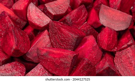 Fresh Red Beetroot Slice Background. Beet Close Up