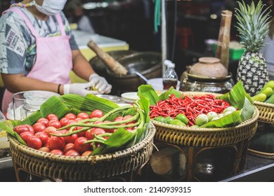 Fresh Red Chili For Papaya Salad
