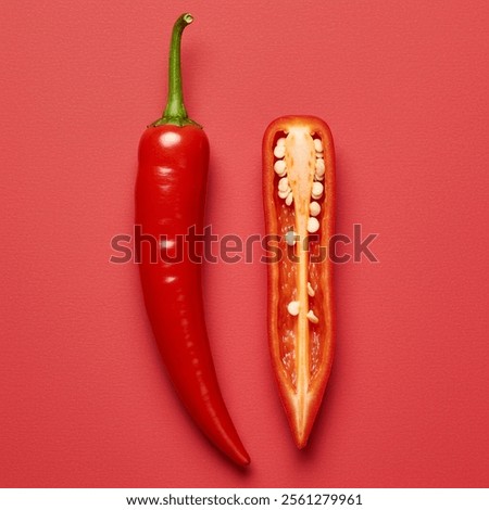 Similar – Image, Stock Photo Edible peppers Pepper
