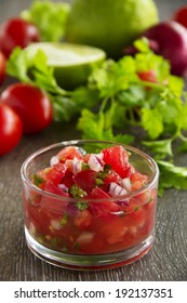 Fresh Red Tomato Salsa.