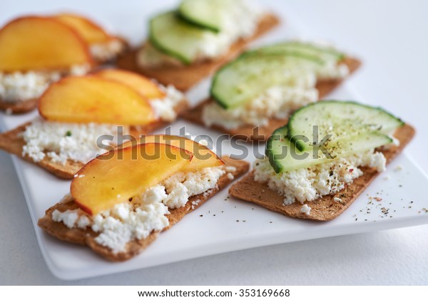 Fresh Ricotta Cottage Cheese Healthy Snack Stock Photo Edit Now