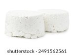 Fresh ricotta (cream cheese) isolated on white