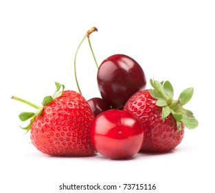 fresh ripe Berries photographed closeup isolated on a white background. - Powered by Shutterstock