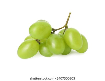 Fresh ripe juicy grapes isolated on white