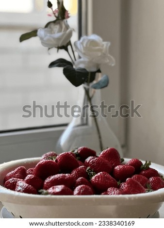 Similar – Foto Bild Hausgemachte leckere Erdbeeren Marmelade machen