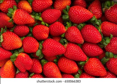 Fresh ripe of red straberries berries background