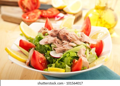 Fresh Salad With Tuna Fish And Vegetables