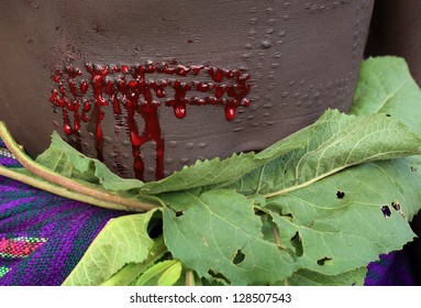 Fresh Scarification On Belly Of A Suri Girl, Ethiopia