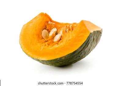 fresh sliced pumpkin(kabocha squash) isolated on white background
 - Powered by Shutterstock