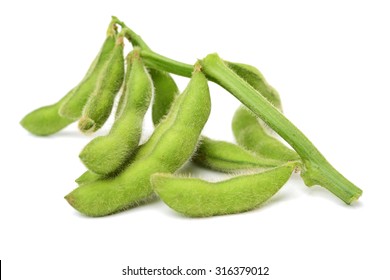 Fresh Soybean With Pod And Leaf