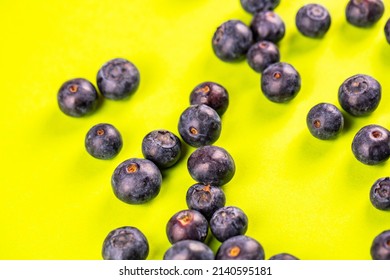 Fresh Spring Blue Berries Close Up