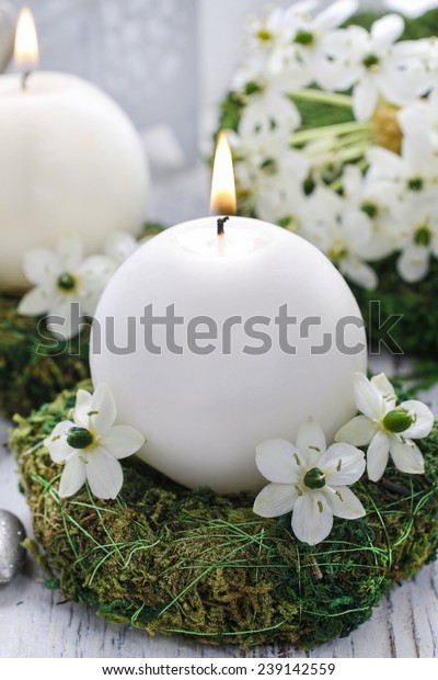 Fresh Spring Decorations First Communion First Stock Photo Edit