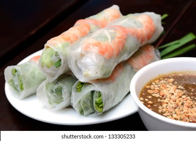 Fresh Spring Roll, Vietnamese Food.