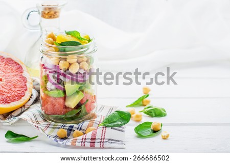 Similar – Image, Stock Photo Salad to go Lettuce bowl