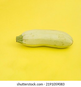 Fresh Squash On Yellow Background