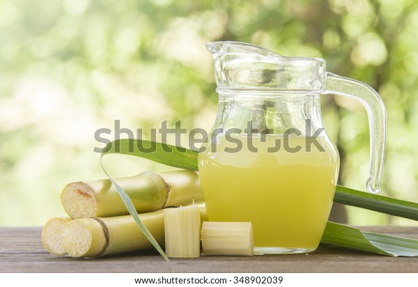 Fresh Squeezed Sugar Cane Juice Pitcher Stock Photo (Edit Now) 348902039