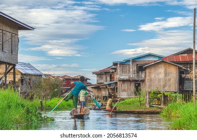 Inle​ Lake​, A​ Fresh Water​ Lake​ Located​ In​ Nyuangshwe​ Township​ Of​ Shan​ State, Myanmar