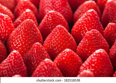 Fresh Strawberry Close Up.