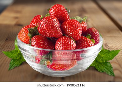 Fresh Strawberry Fruits And Leaves Collection