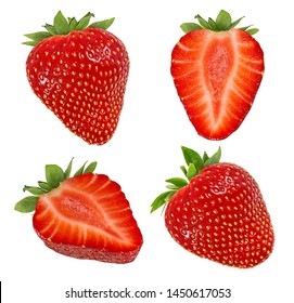 Fresh strawberry isolated on white background with clipping path - Powered by Shutterstock