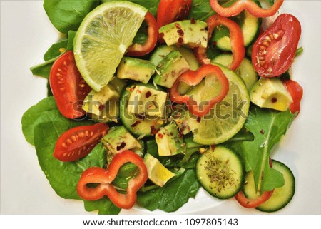 Similar – Strawberry, Avocado, Lettuce Salad