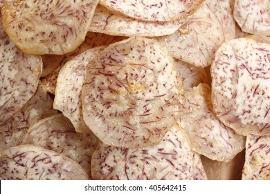 Fresh Taro And Taro Chips