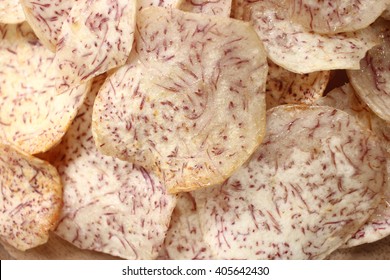 Fresh Taro And Taro Chips