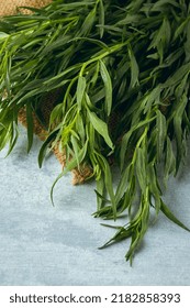 Fresh Tarragon , Bunch, Top View, Close-up, No People,