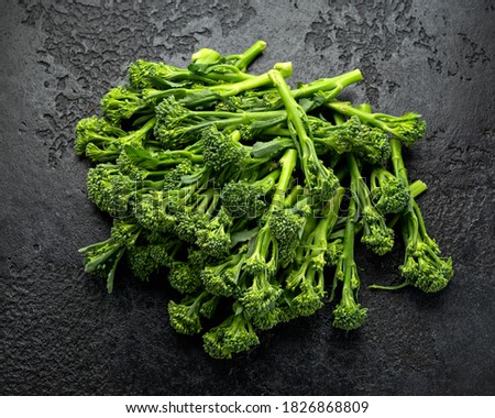Fresh Tenderstem broccoli for diet and healthy eating