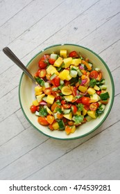 Fresh Tomato, Mango, And Cilantro Salsa