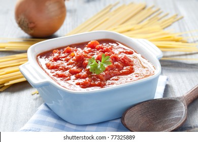 Fresh Tomato Sauce In A Pot